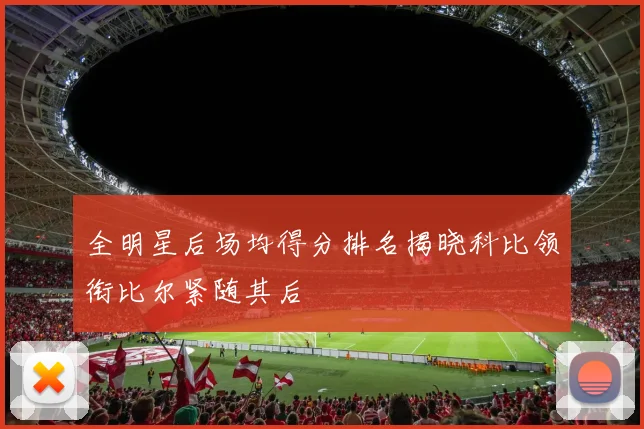 全明星后场均得分排名揭晓科比领衔比尔紧随其后